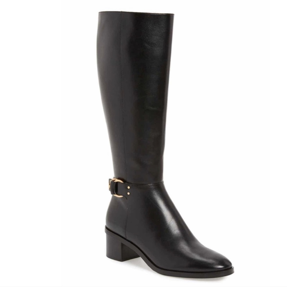 Tory Burch Marsden Boot Wide Calf Logo NWT